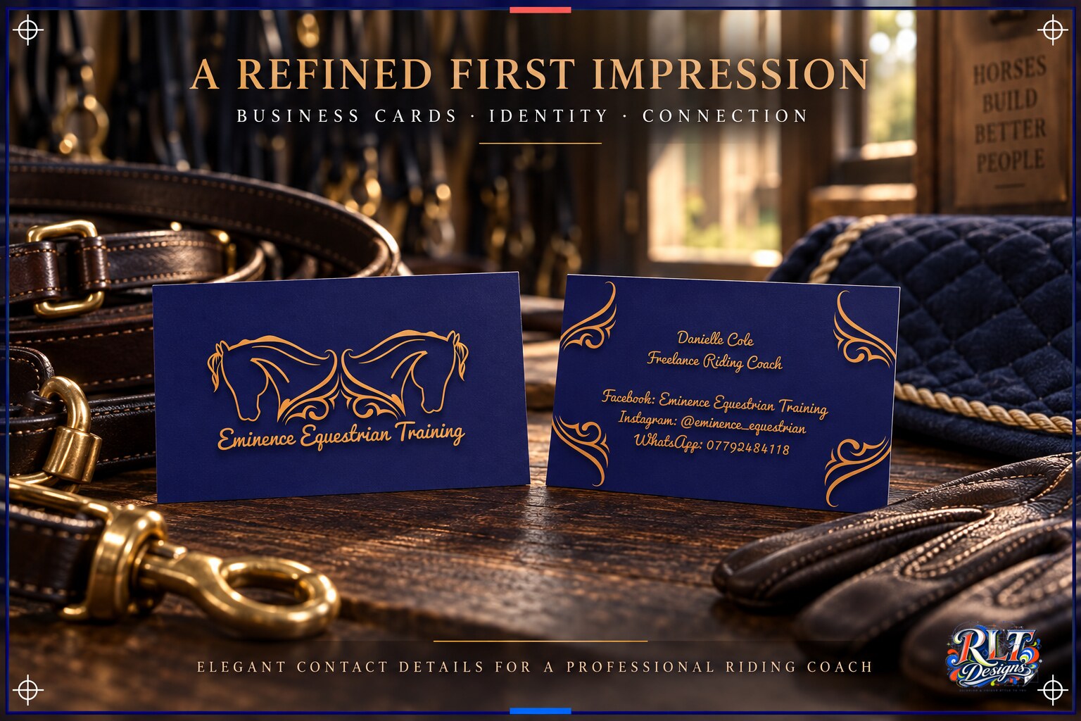 Eminence Equestrian Training Business Cards — cover